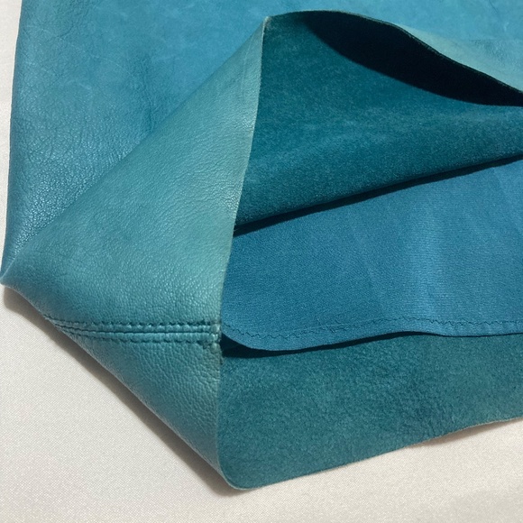 DIANE VON FURSTENBURG Genuine Leather Pocket Tee (Fits Sz 6-8) - Picture 9 of 15